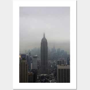 Grey Clouds over New York City Posters and Art